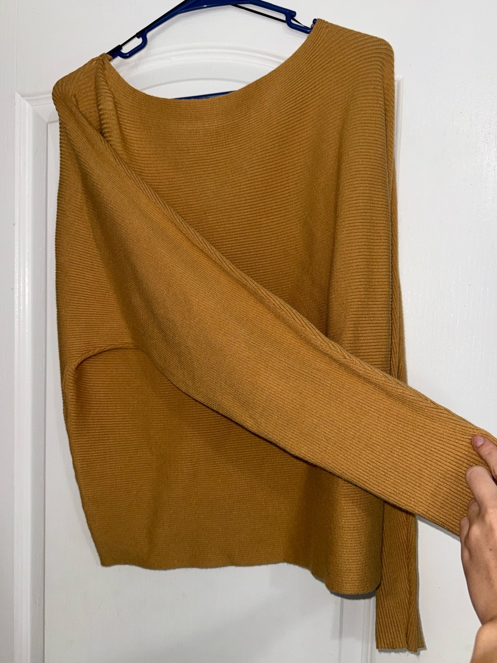 Mustard  Ribbed Sweater - Picture 2 of 4